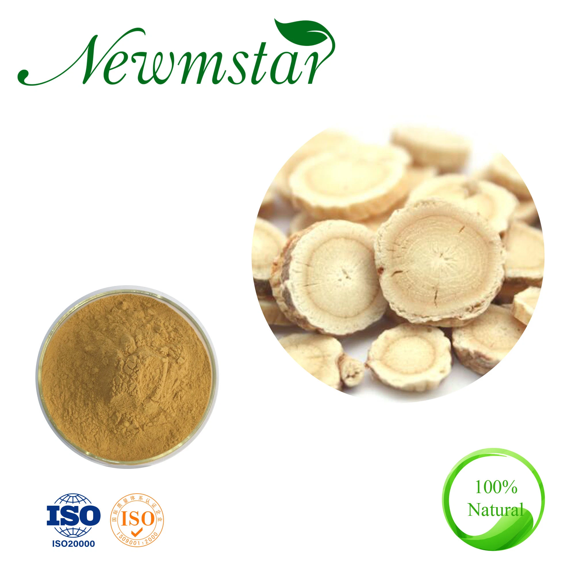 Com certificação ISO9001 Astragalus extrato de raiz com preço de fábrica na China