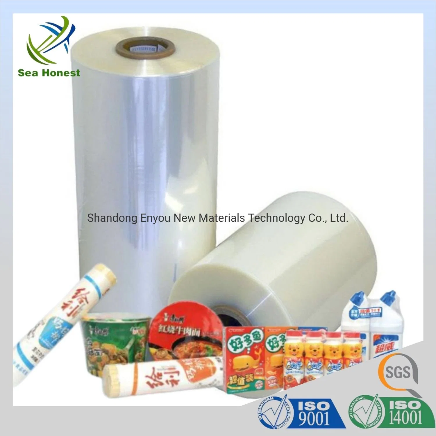 Center Folded Polyolefin (POF) Heat Shrink Film with Good Quality for Packaging