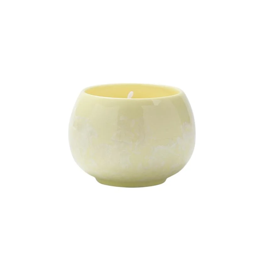 New Arrival Macaron Soy Wax Scented Candle Multi-Color Custom Ceramic Jar Candle Home Decor