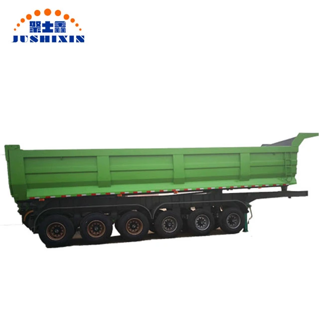 6 Axle Stone/Sand Tipper Trailer Hydraulic Cylinder Dump Truck Semi Trailers with Good Price