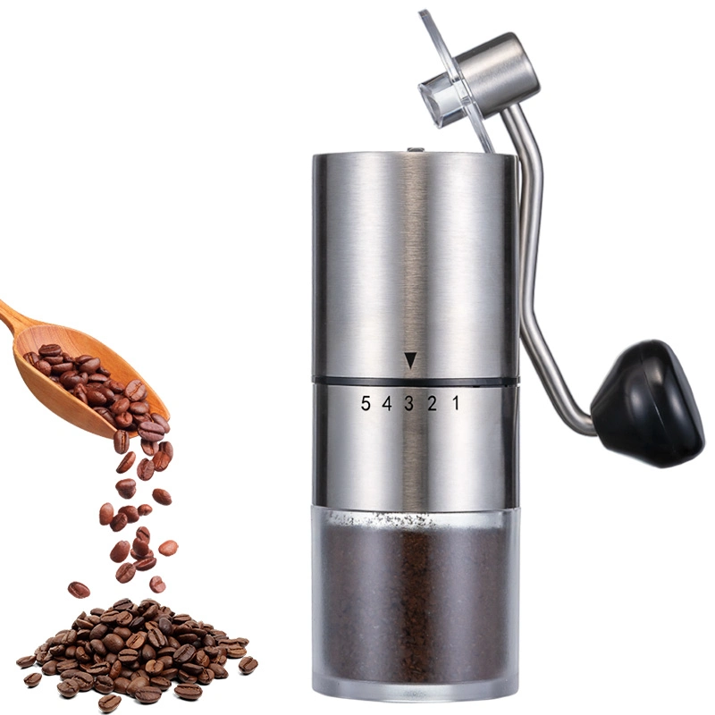 Wholesale/Supplier Adjustable Grinding Settings Conical Burr Manual Coffee Bean Grinders for Espresso Drip Press