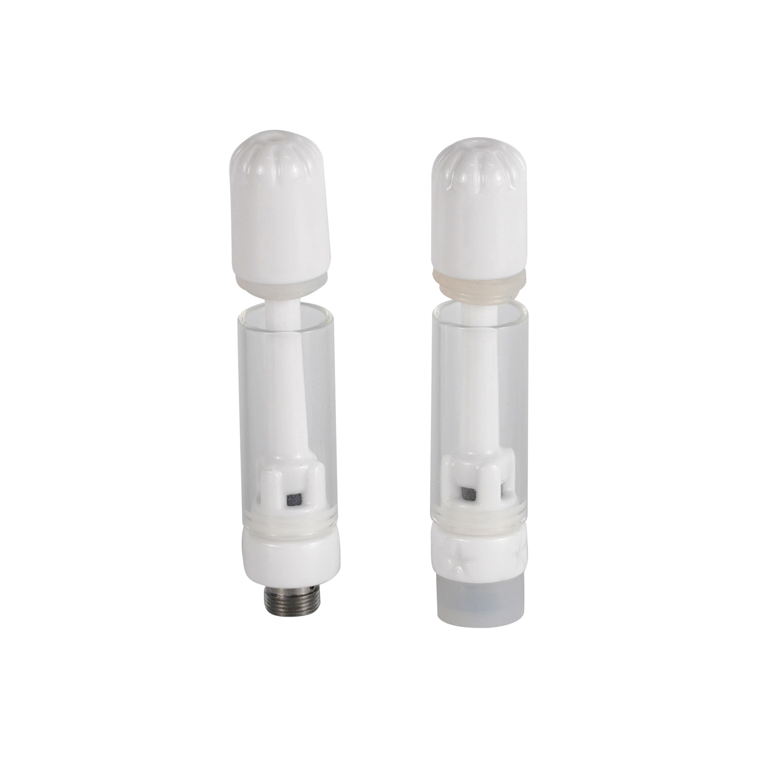 Hot Selling Cigarette Holder Full Ceramic Coil Atomizers Smoking Accessories 510 Thread Vaporizers 0.5ml 1ml Cartridges No Lead Heavy Metal Carts