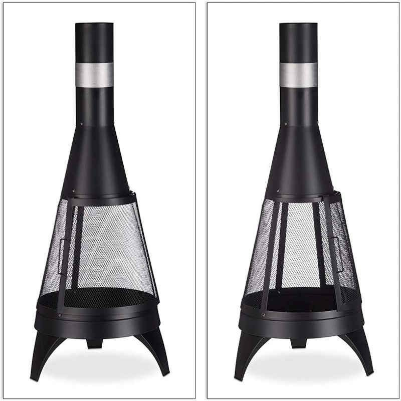 Chimenea Perforated Log Burner malla Chimenea fogata para exteriores