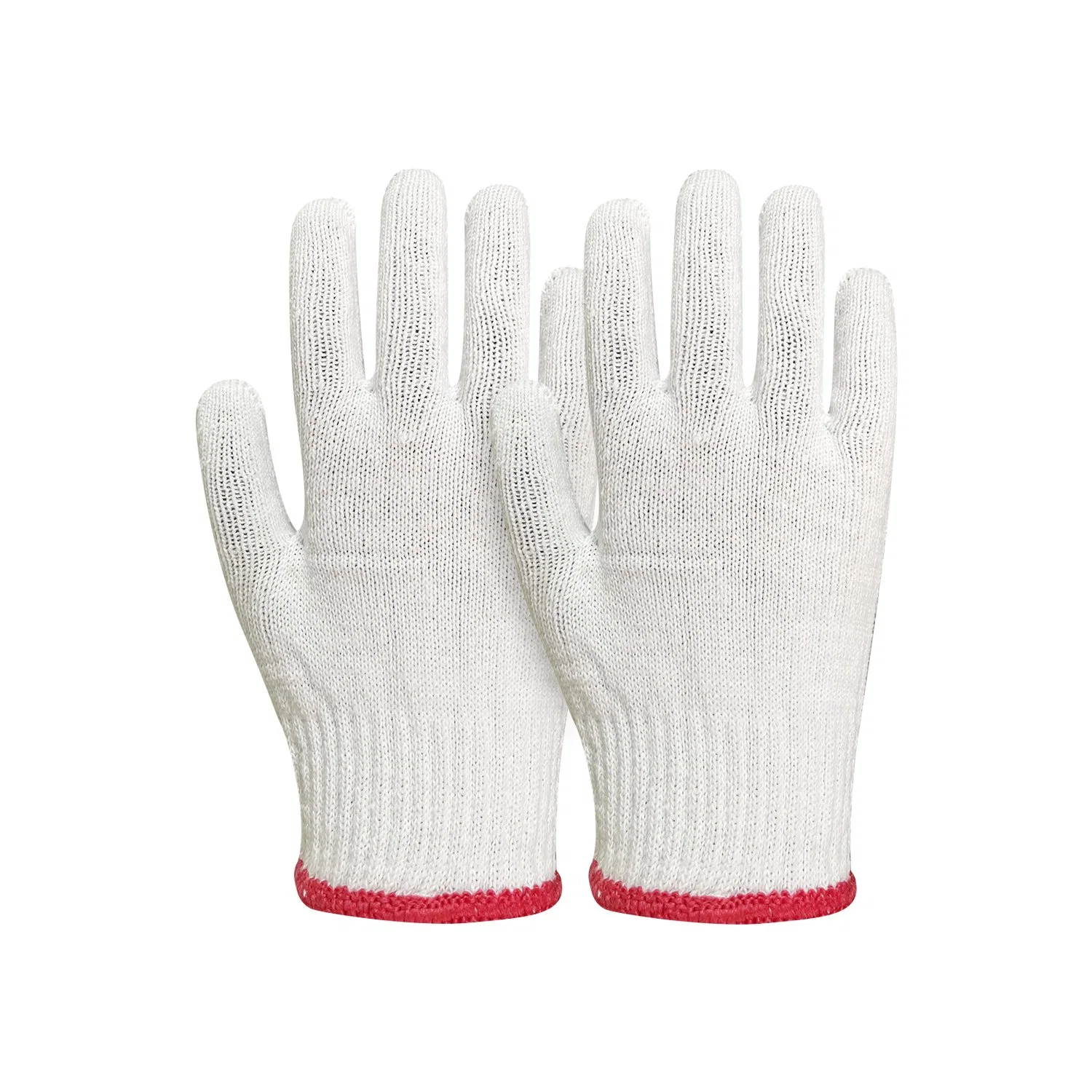 Custom Design Reusable Natural White Cotton Glove Thick Comfortable Hand Protection Safety Gloves