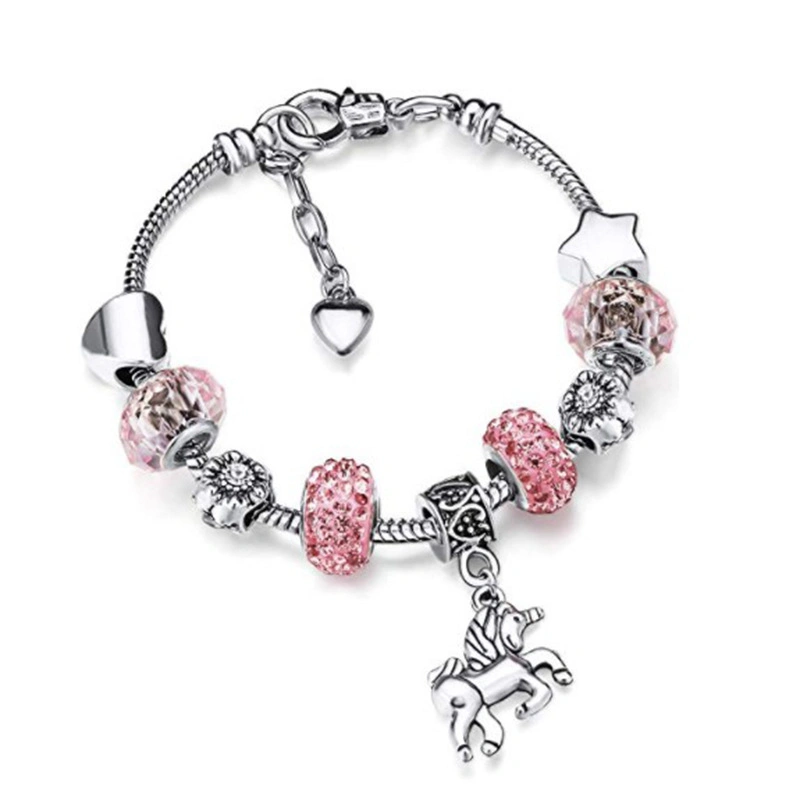 Hot Sale Kid Children Promotional Metal Unicorn Decorative Bracelet