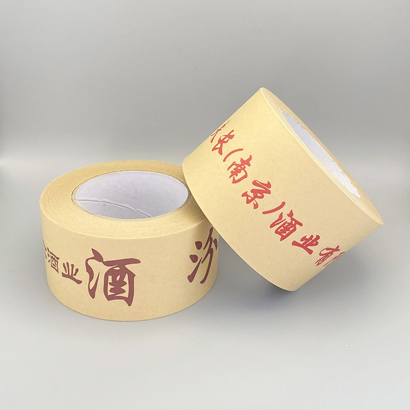 Wholesale/Supplier Eco Friendly Hot Melt Adhesive Logo Printing Packaging Kraft Paper Tape Price