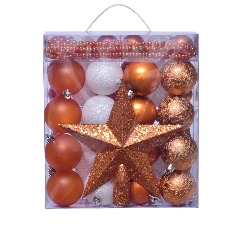 Juego de bolas de Navidad de nuevo diseño del Festival de vacaciones Parte suministros decoración regalos artesanías adorno gancho