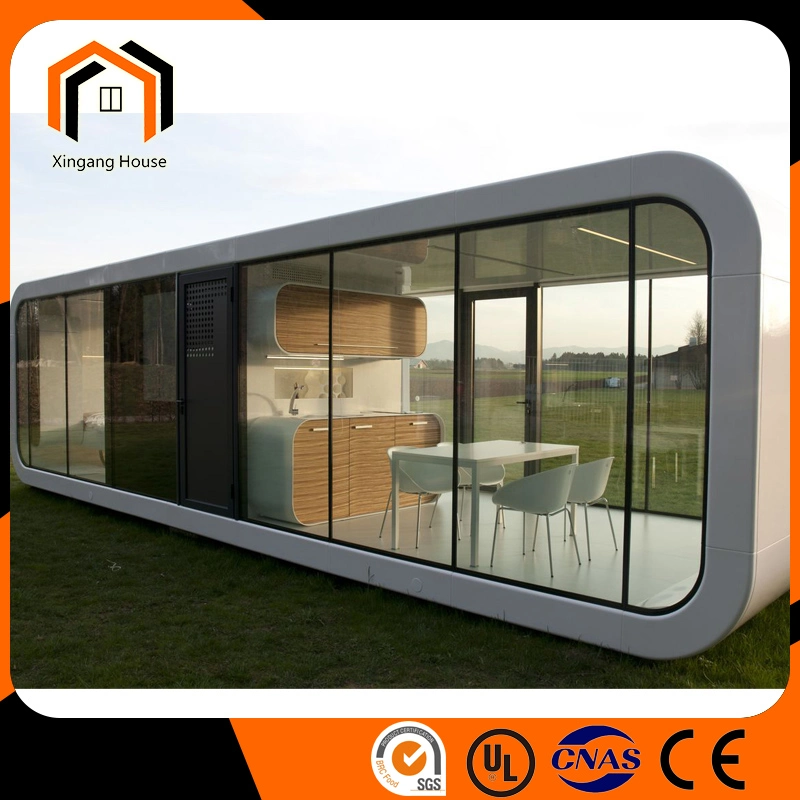 precio de fábrica Flat Pack de personalización básica móvil portátil modulares casas prefabricadas de lujo Home Glamping Oficina Pod Pod durmiendo Casa Cápsula Pod