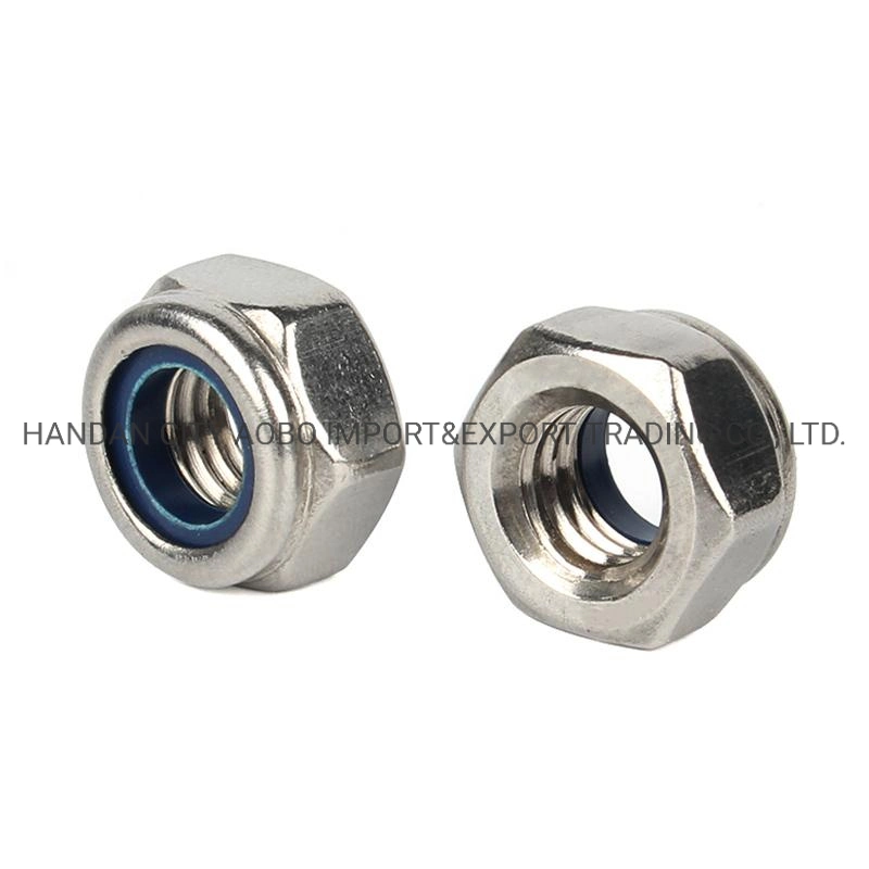 Stainless Steel Hex Nylon Insert Lock Nuts DIN985 Nylon Locking Nut