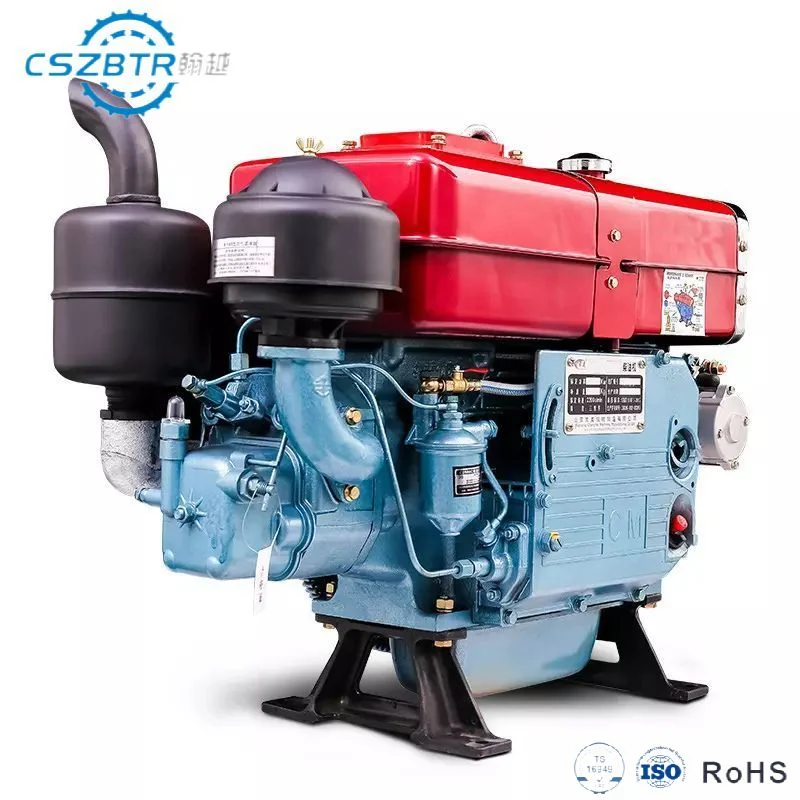 Motor de barco a diesel Cszbtr de um cilindro Mini motor fora de borda 4 Motores Diesel pequenos para Agricultura de curso