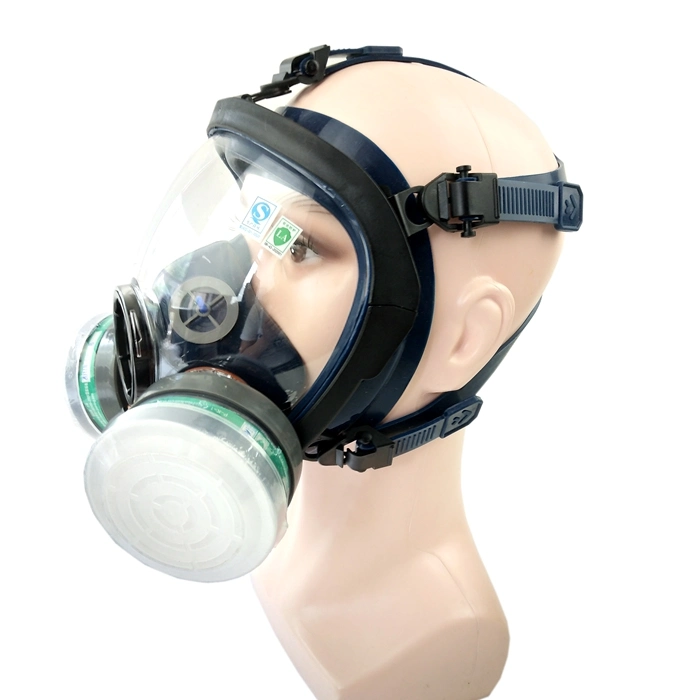 Amazon Top 2 Selling Gas Mask Certification EN136 filetage large Connecteur masque de filtre chimique intégral