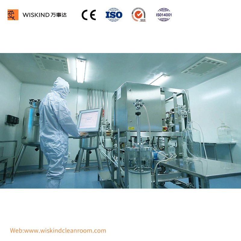 100mm/120mm Rockwool/EPS/PU Handmade Cleanroom for Qilu Pharmaceutical