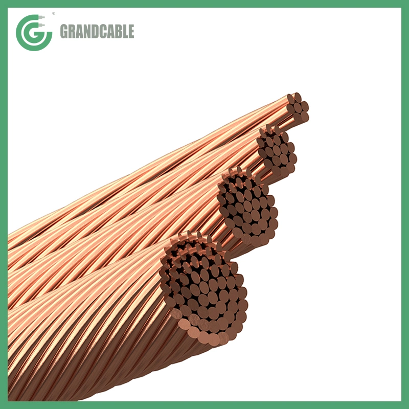 2AWG Soft Drawn Bare Copper Wire Stranded Conductor ASTM B8