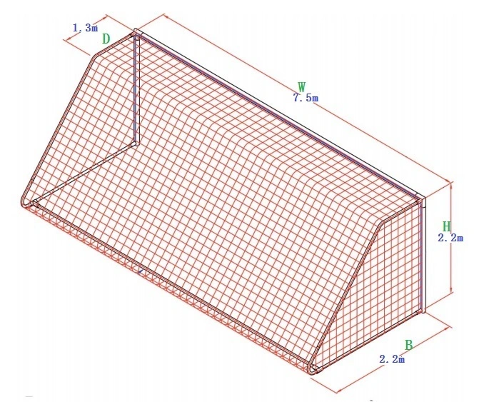 Made in China Gill Wrap Aquaculture Strong Car Parking Sun Shade Poultry PE Tennis Cargo Trawl Polyester Fishing Golf Practice Cage Xiamen Netting