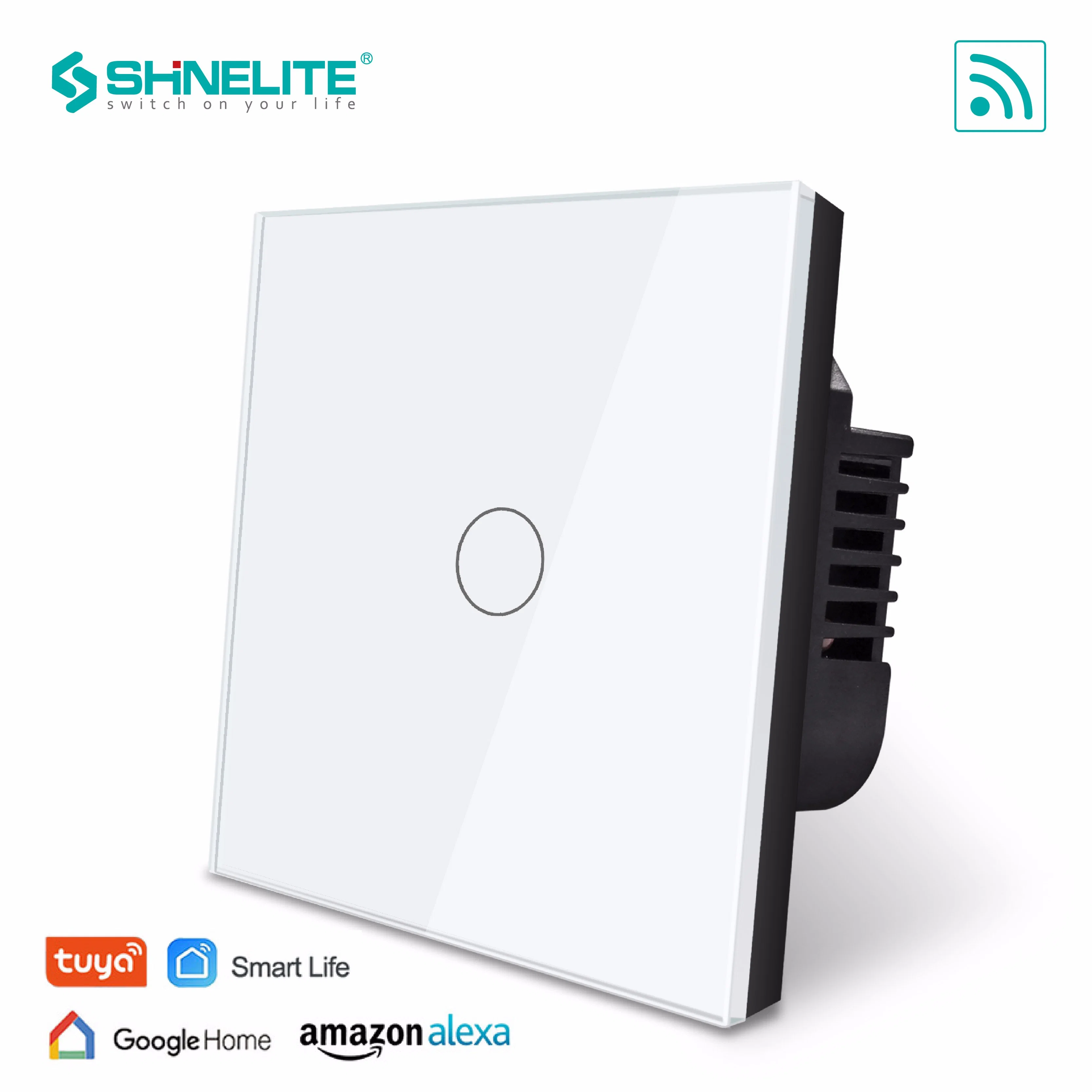 EU/UK Tuya Alexa WiFi Smart Touch 1 Gang Light Switch