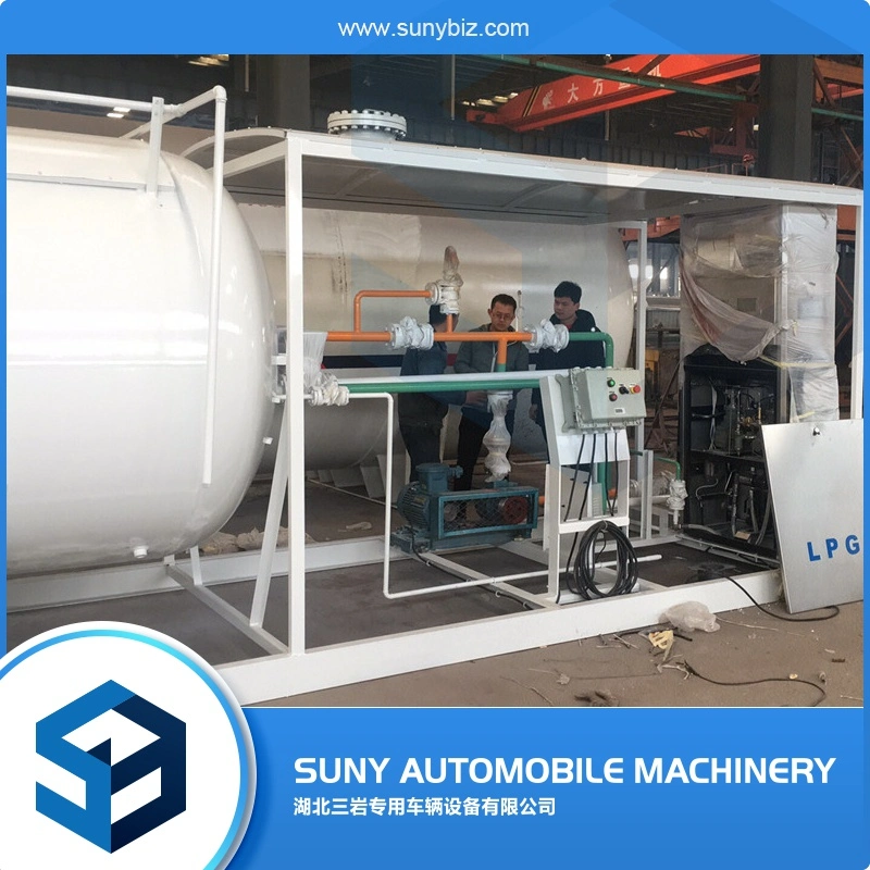 40m3 Mobile LPG Filling Skid Station Gas Cylinder Manufacturer