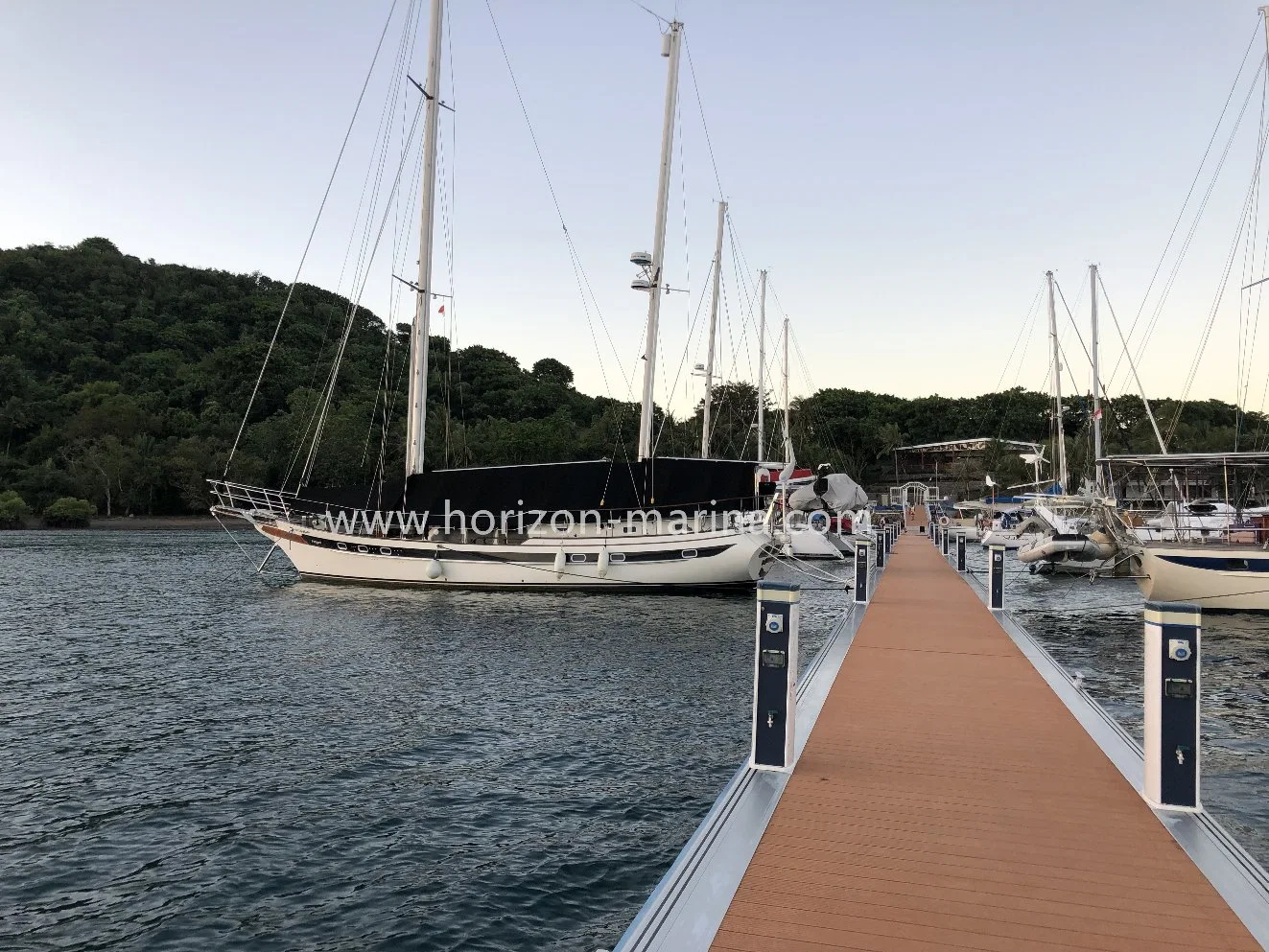 Barco Marino resistente aluminio 6061 T6 Dique Flotante Venta caliente pontón flotante muelle Marina