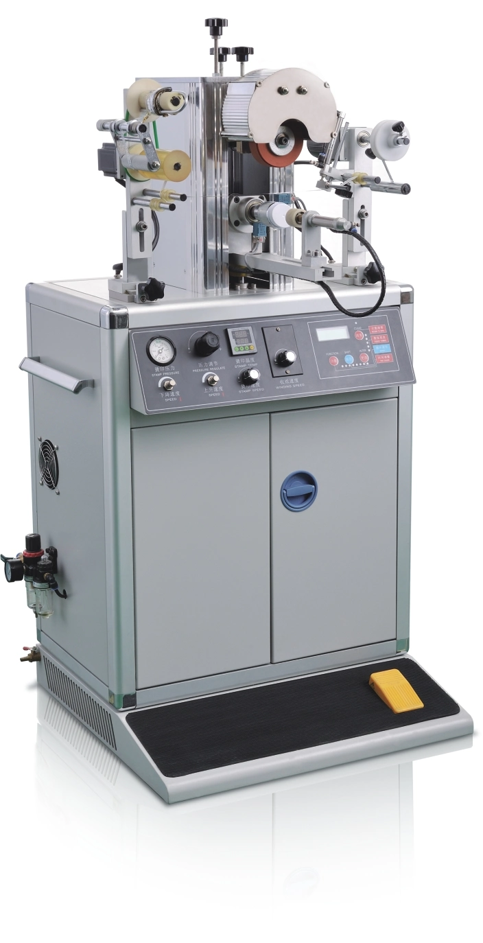 Semi Auto Heat Foil Stamping Equipment Stamping One Color on The Cylindrical Objects