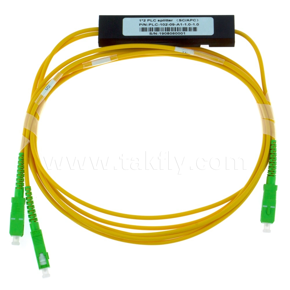 1X2/4 Sc Connector ABS Box Type Fiber Optic Splitter PLC