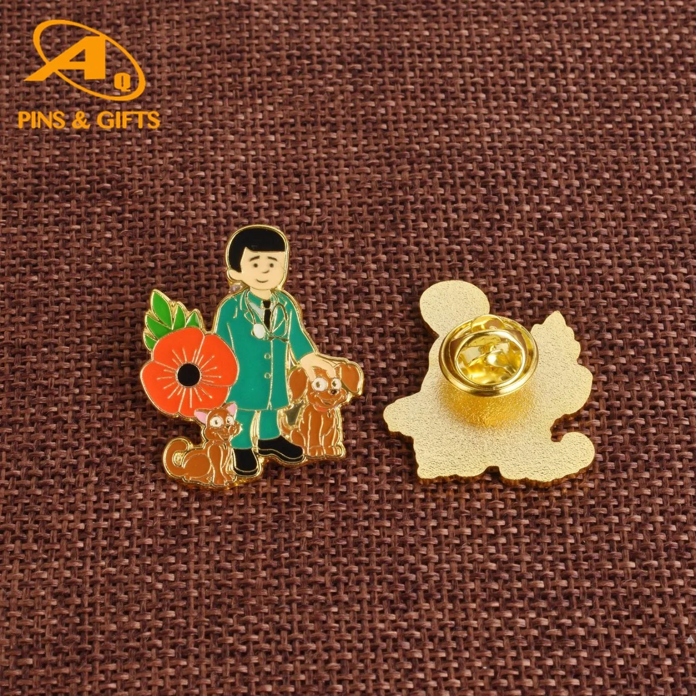 Iron/Brass/Copper /Zinc Alloy Badges with Sandblased/Laser Engraved Crafts