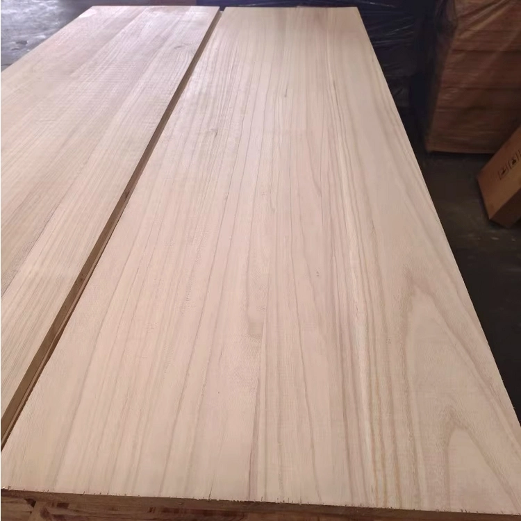 Production de la couleur naturelle protection de l'environnement Paulownia Edge Glued pour Décoration intérieure