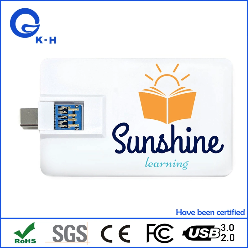 USB 2.0 3.0 флэш-диск для кредитной карты типа C OTG 16 ГБ 32 ГБ