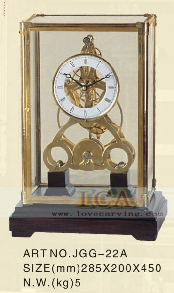 Home Desk Table Top Decoration Factory Price Bronze Clock