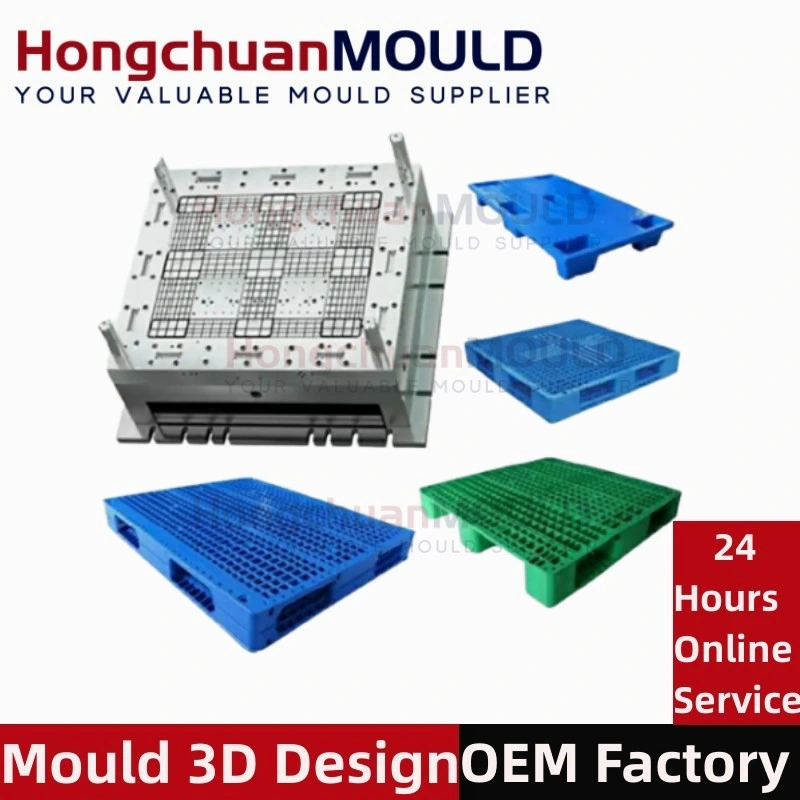 Heavy Duty Euro HDPE Large Stackable Reversible Plastic Pallet Moulds