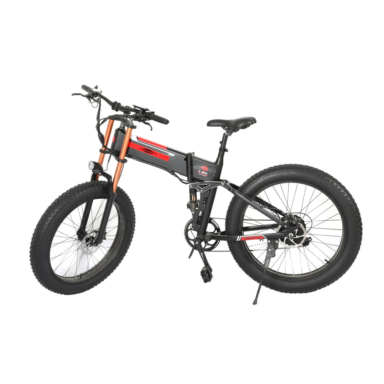 26inch Light Folding Bike Electric City Bicycle Electric Mountain Bike Vehicle Bicycle with 500W Brushless Motor 36V 7.8ah Battery LCD Displayer Dirt Bike