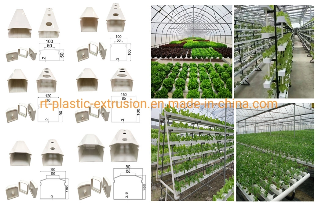 PVC Tube for Nft Hydroponics System/Greenhouse Planting