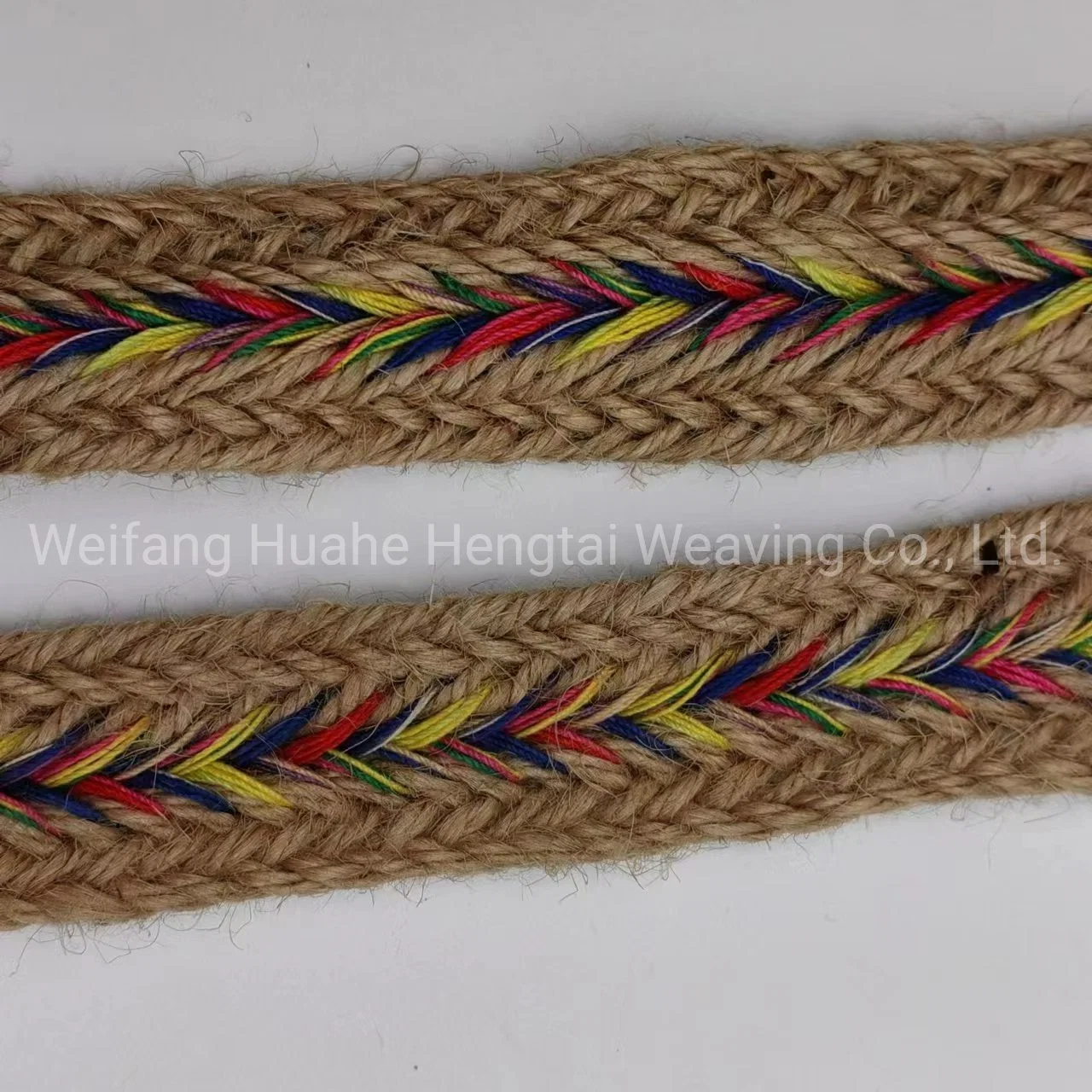 Ethnic Style Patterned Flat Cord Woven Ribbon