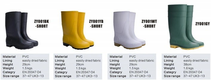 High quality/High cost performance Japan Market Middle Cut PVC Rain Boots