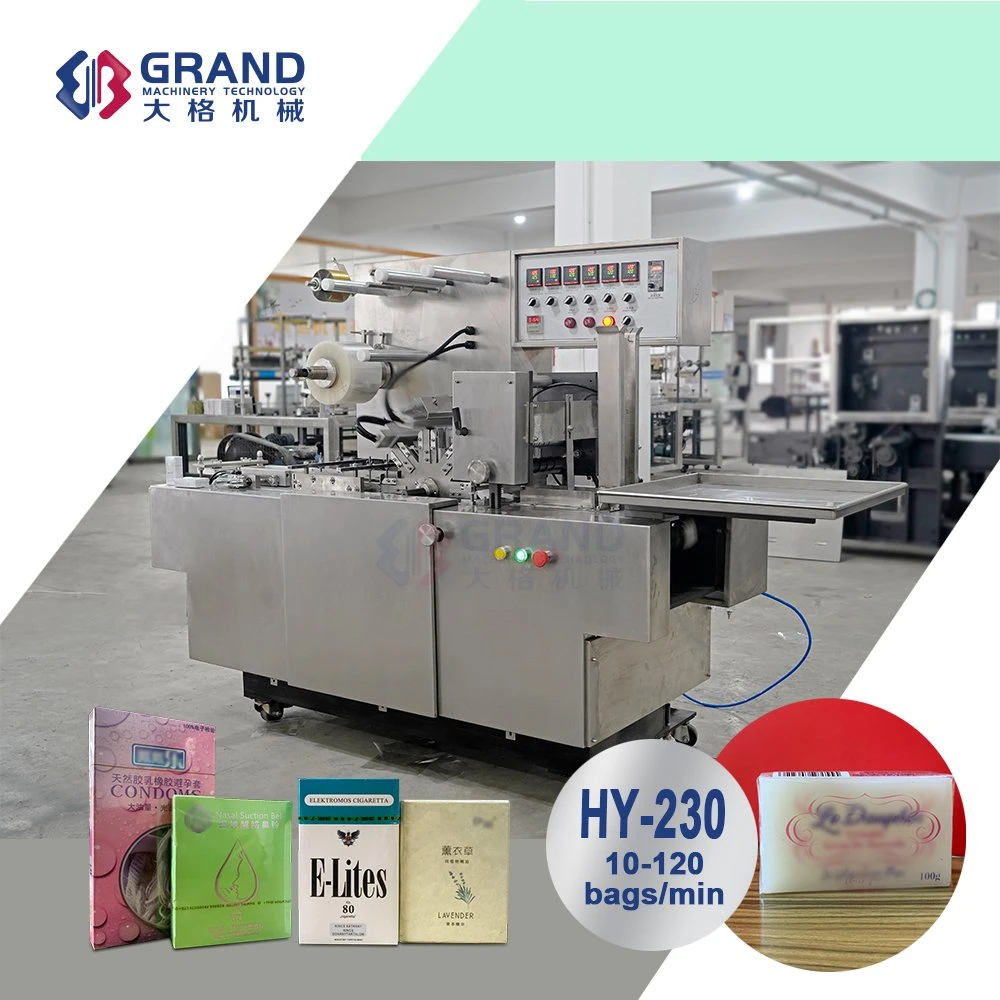 Automatic Packaging /Packing /Wrapping /Overwrap Cellophane Wrapping Machine for Food Tea Pack Bread Condom Beauty Product BOPP Film Box Shrink Wrapping