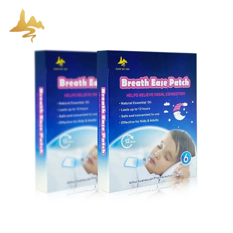 Free Sample Menthol Cooling Hydrogel Breathe Easy Patch for Adults and Kids