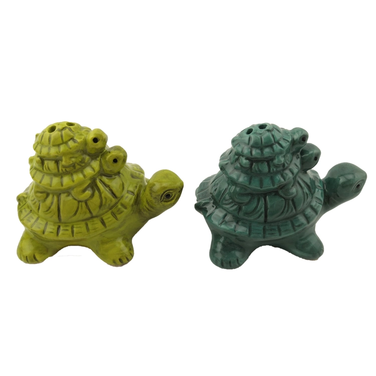 Ceramic Tableware Custom Sealife Shape Ceramic Salt and Pepper Shakers Set