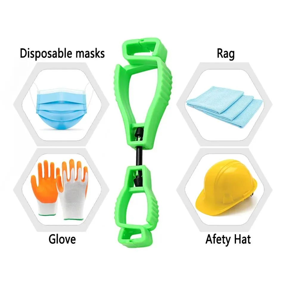 Custom High Strength POM Plastic Safety Work Gloves Anti-Lost Hook Fixing Buckle Grabber Holder Clip Glove Clips Holder