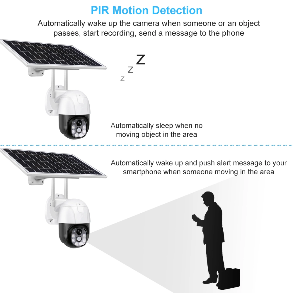 APP Control Photoelectric Dual-Purpose Indoor Outdoor Solar WiFi Powered Security Camera