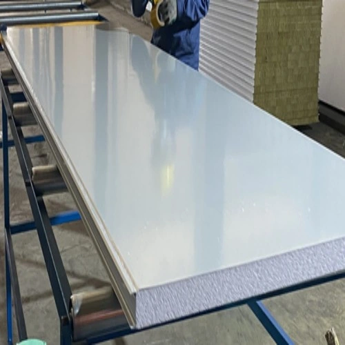 40kg/M3 Density EPS/PU/PIR/Rockwool/Polyurethane/Glasswool Color Steel Sandwich Panel for Warehouse/Workshop/Cold Store Room/Cleanroom/Laboratory