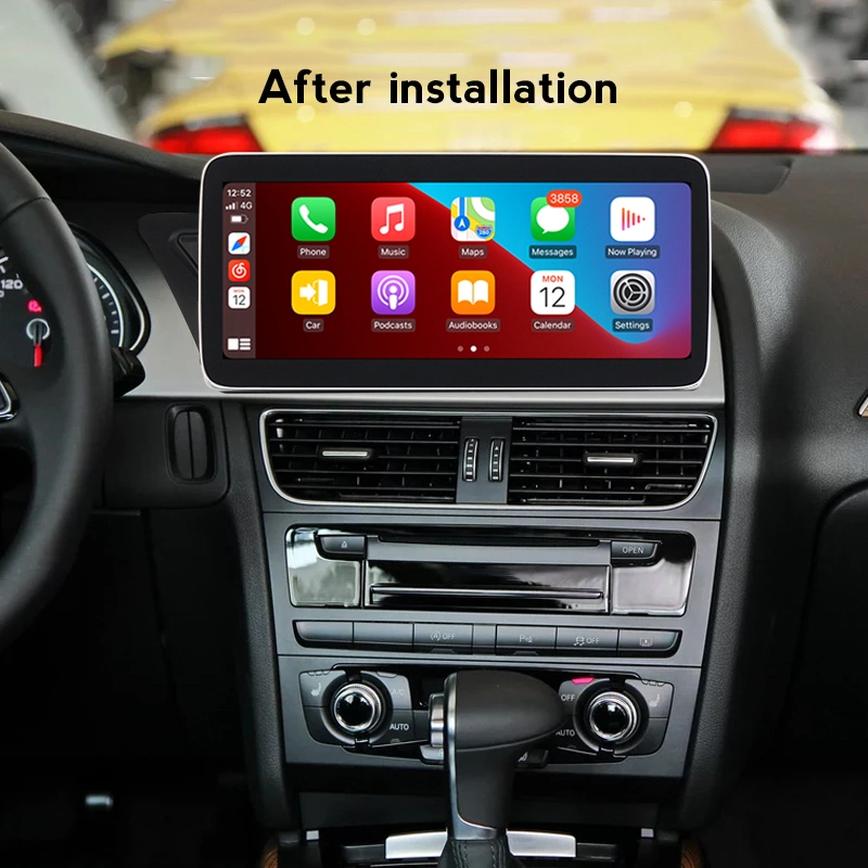 Para Audi A4 A4L R5 2009-2016 con conexión inalámbrica Carplay Apple Android Auto Sistema Multimedia de la unidad de cabeza de la cámara trasera Ios Bt