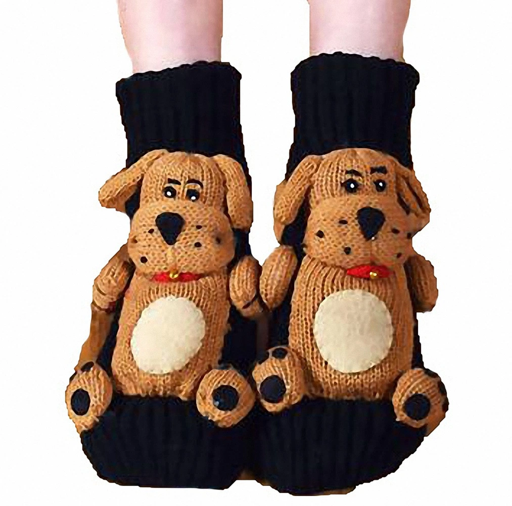 3D Cartoon Non-Slip Wool Socks Adult Floor Socks Thickened Winter Warm Christmas Socks