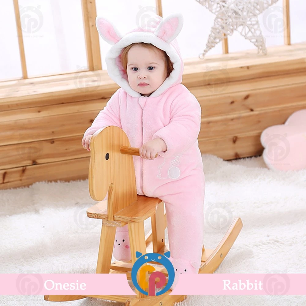 Quality Assurance SGS Certificate Antumn Winter Long Sleeve One-Piece Flannel Baby Wears