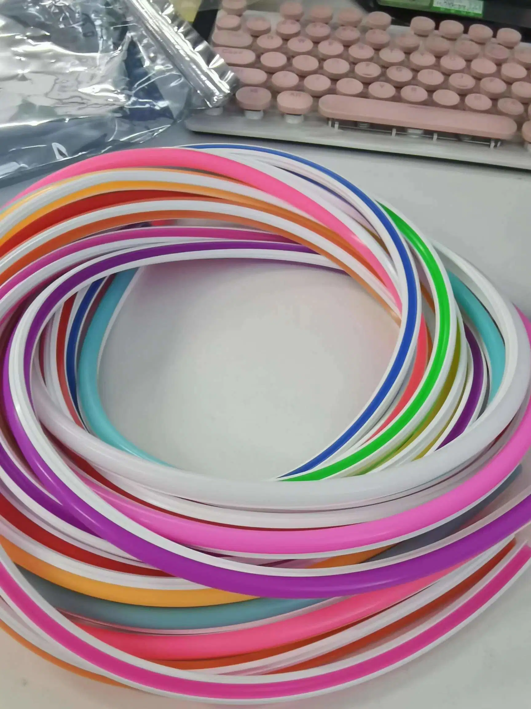 New Arrival 2ND Generation DC12V S Shape Strip 8*10mm Silicone Tube Separented LED Flexible Neon