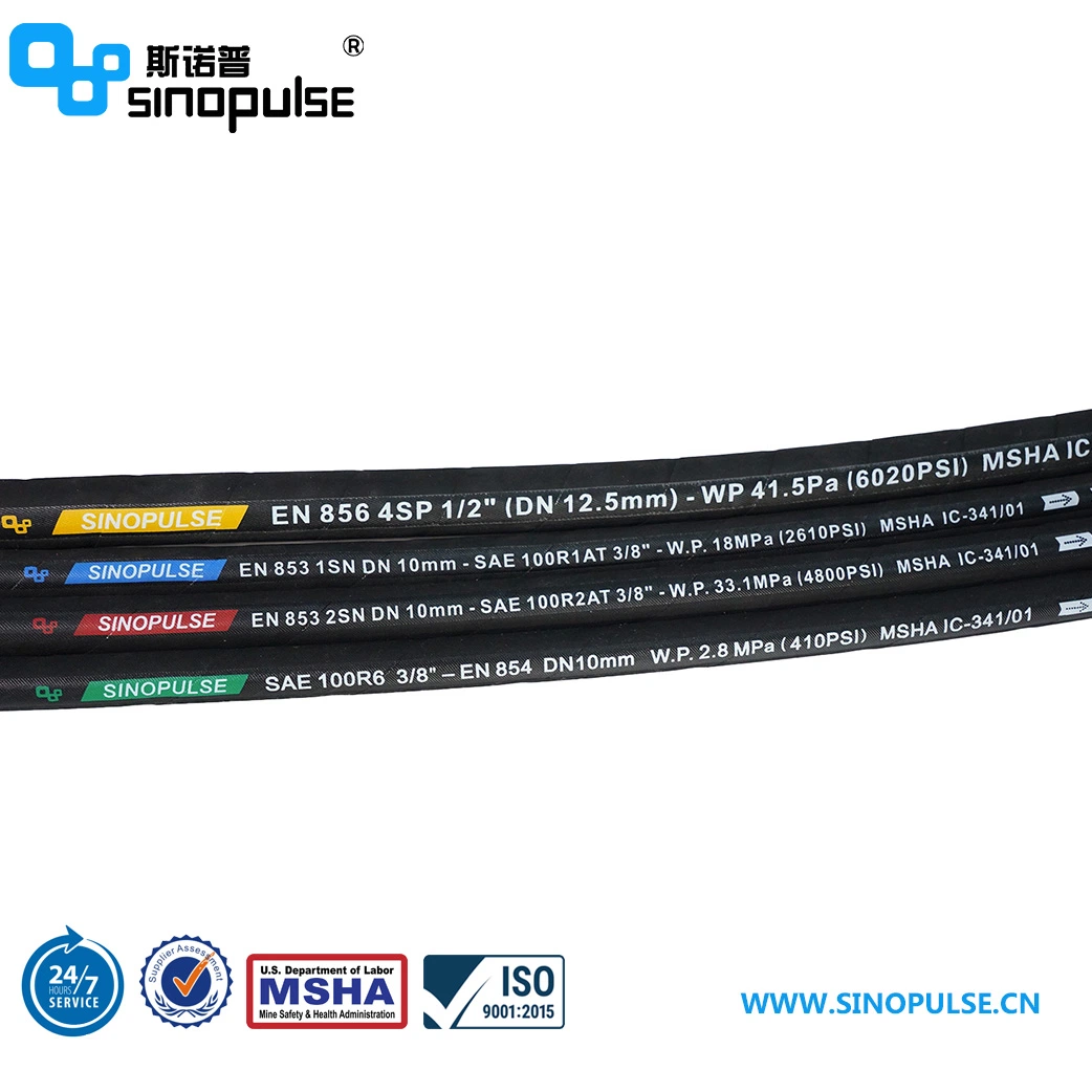 Msha Certified SAE100 R2at 3/8" Hydraulic Hose