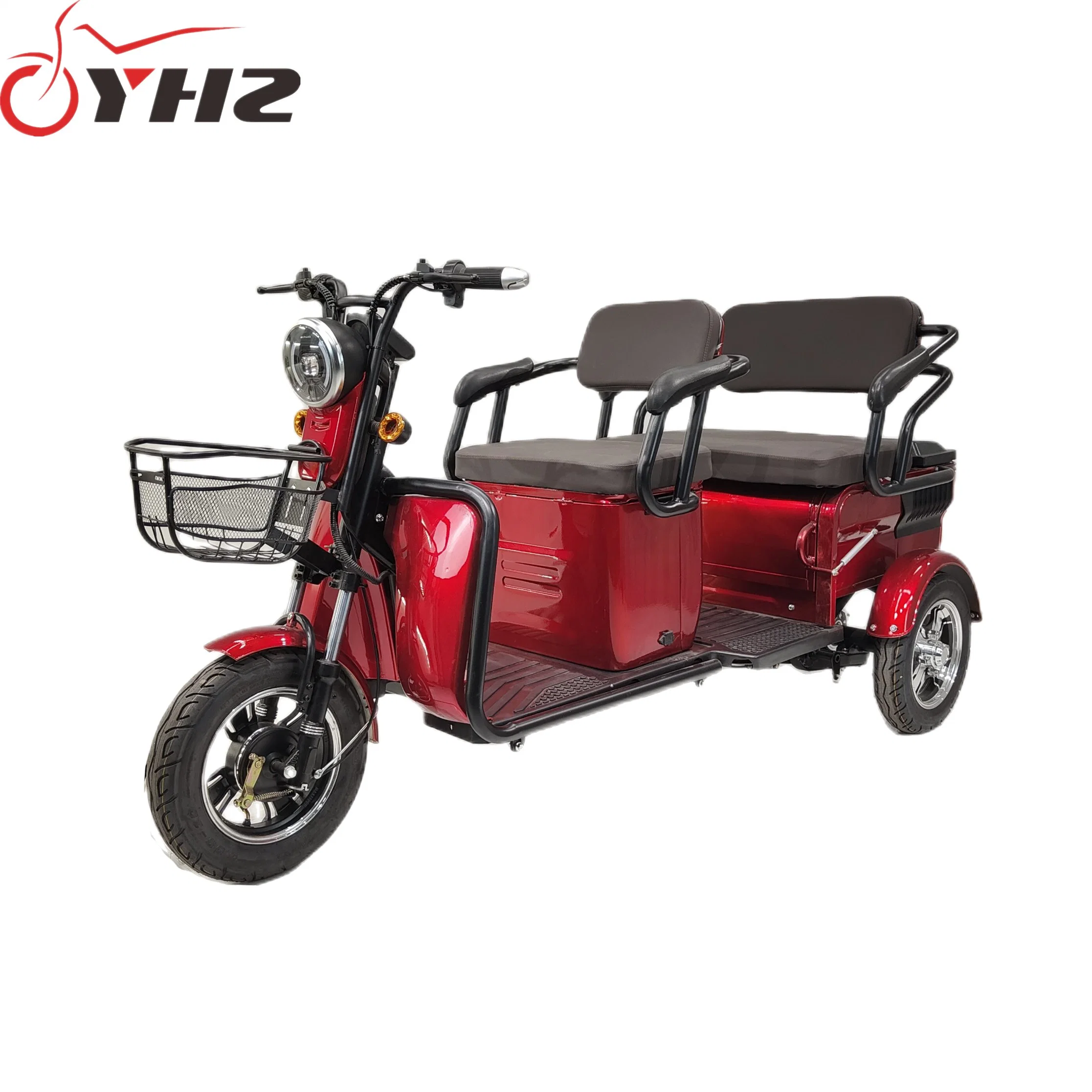 New Vehicle Electric Tricycle for Passenger Mobility Scooter 60V/650W with Double Seat