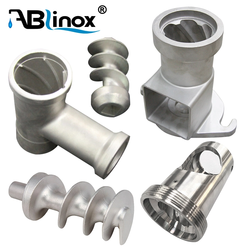 Ablinox Factory Customized Stainless Steel Kitchen Tool Food Industry Casting Meat Grinder Spare Parts Casting