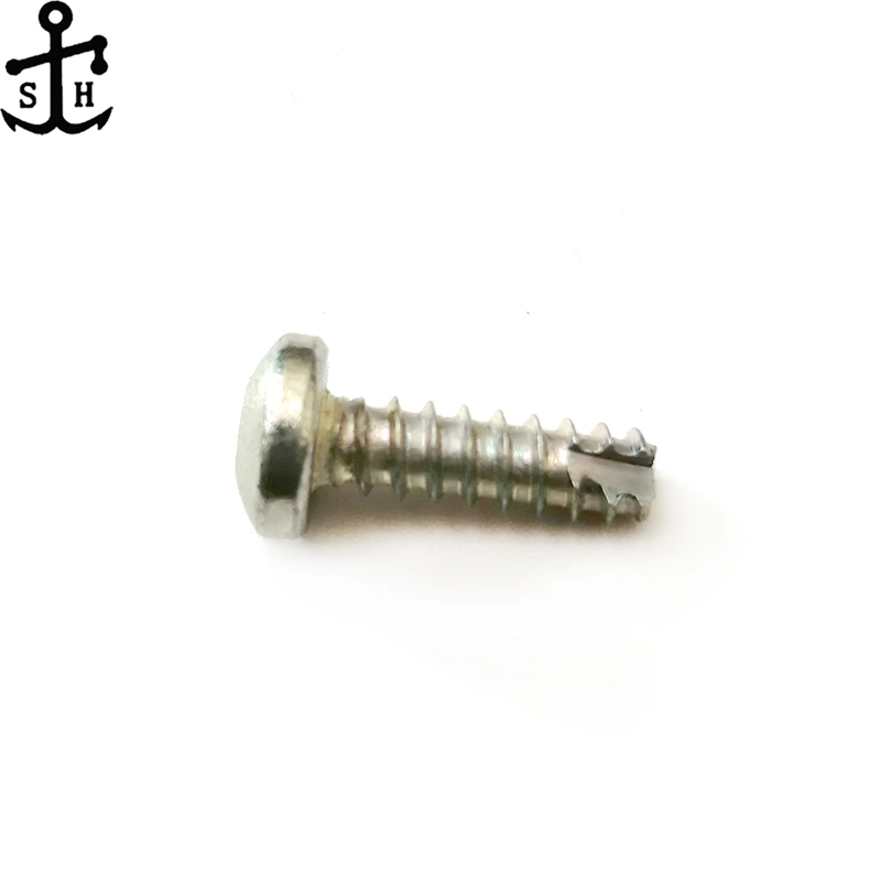 Carbon Steel Galvanized Six-Lob Pan Head with Milling Cutter Tapping Screws