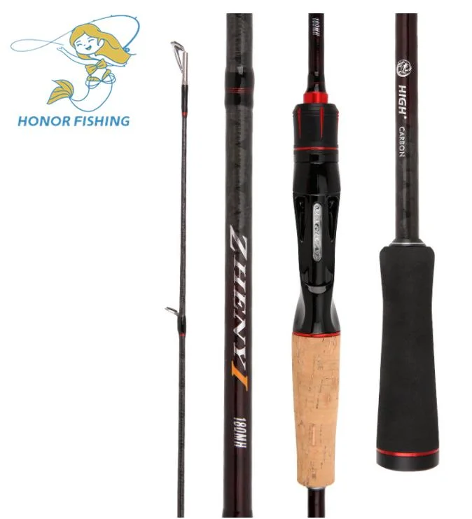 Off-The-Shelf FR-02 o M High-Carbon de alimentación personalizado Long-Distance varilla varilla mayorista Casting Spinning aparejos de pesca Bass Rod Barra de pesca mosca