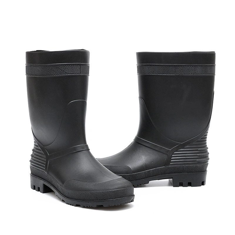 Bottes de pluie anti-dérapantes Chaussures de pluie Chaussures de pêche d'extérieur résistantes et réglables