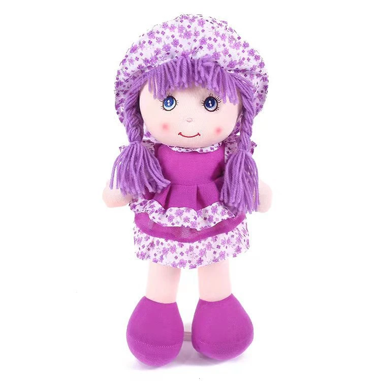 Soft Baby Dolls Stuffed Plush Toy Rag Girl Doll with CE EN71