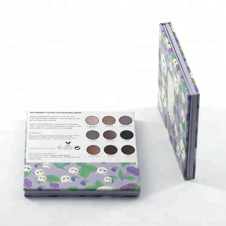 Private Label Custom Paper Eye Shadow Case High Quality Packaging Box Printing for Cosmetic